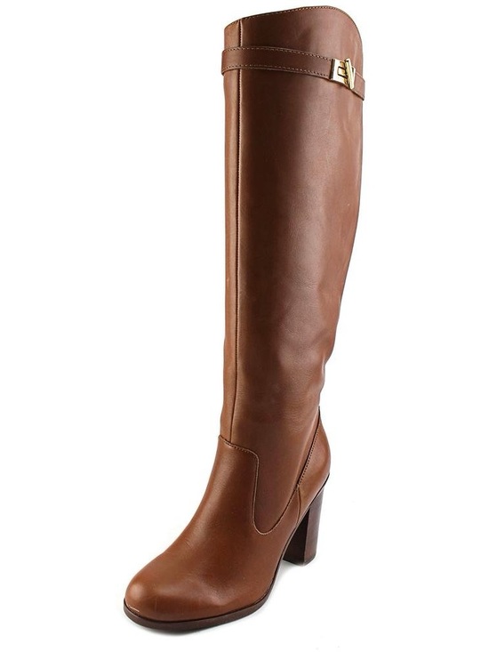 Tommy Hilfiger Shoes - Tommy Hilfiger Mackenzie Women’s Tall Brown Cognac Leather Boots - Size 6.5